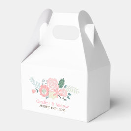 Moderne Blumenhochzeit Geschenkschachtel