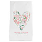 Moderne Blumenhochzeit Kleine Geschenktüte (Vorderseite)