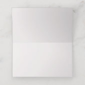 Moderne Blumenhochzeit-Platzkarte Platzkarte (Innenseite Aufgefaltet)