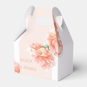 Moderne Blumenhochzeit Vielen Dank Geschenkschachtel