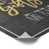 Moderne Blumenkarten für Halbpension Poster (Ecke)