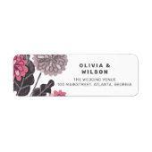 Moderne Blumenkohle, grau-violett-rosa Hochzeit (Vorne)