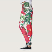 Moderne Blumenkunst Leggings (Links)