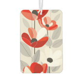 Moderne Blumenkunst Print Autolufterfrischer (Rückseite)