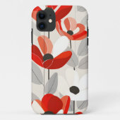Moderne Blumenkunst Print Case-Mate iPhone Hülle (Rückseite)