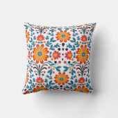 Moderne Blumenkunst Print - Elegantes Design Kissen (Rückseite)