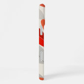 Moderne Blumenkunst Print iPhone Hülle (Rechte Seite)