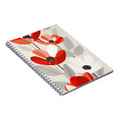 Moderne Blumenkunst Print Notizblock (Rechte Seite)