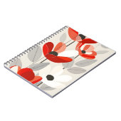 Moderne Blumenkunst Print Notizblock (Linke Seite)