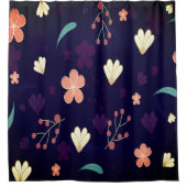 Moderne Blumenmatte Duschvorhang (Vorderseite)