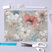 Moderne Blumenmischtechnik Seidenpapier (Handwerk)