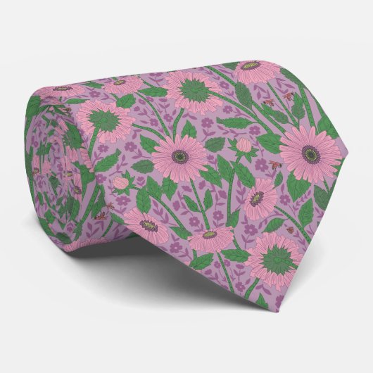 Moderne Blumenmuster Formal Krawatte (Gerollt)