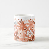 Moderne Blumenmuster Kaffeetasse (Mittel)