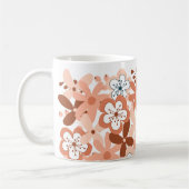 Moderne Blumenmuster Kaffeetasse (Links)