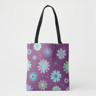 Moderne Blumenmuster-Kunst-Tasche Tasche