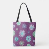 Moderne Blumenmuster-Kunst-Tasche Tasche (Rückseite)