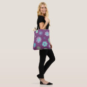 Moderne Blumenmuster-Kunst-Tasche Tasche (Am Model)