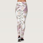 Moderne Blumenmuster Leggings (Rückseite)