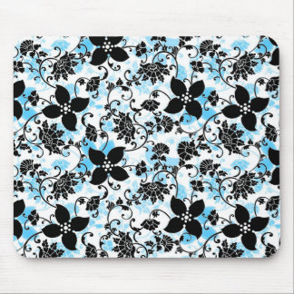 Moderne Blumenmuster-Mausunterlage - Mousepad