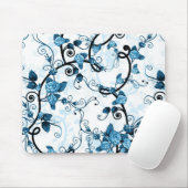Moderne Blumenmuster-Mausunterlage - Mousepad (Mit Mouse)