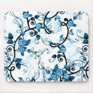 Moderne Blumenmuster-Mausunterlage - Mousepad