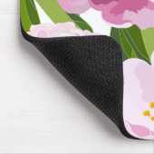 Moderne Blumenmuster Mousepad (Ecke)