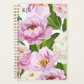 Moderne Blumenmuster Planer (Vorderseite)