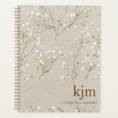 Moderne Blumenmuster Planer (Vorderseite)
