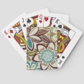 Moderne Blumenmuster Spielkarten (Rückseite)