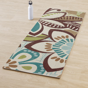 Moderne Blumenmuster Yogamatte