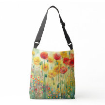 Moderne Blumenpfropfen Crossbody Bag