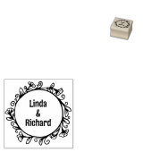 Moderne Blumenrahmen, Hochzeit Gummistempel (Stempel)