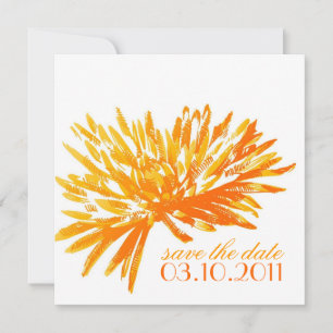 Moderne BlumenSave the Date Karten