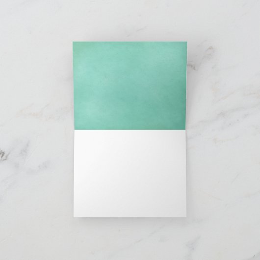 Moderne Blumenschrift Dankeskarte (Innenseite)