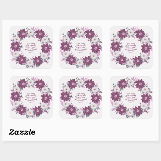 Moderne Blumenschrift Grüße Postage Sticker (Blatt)