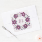 Moderne Blumenschrift Grüße Postage Sticker (Umschlag)