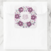Moderne Blumenschrift Grüße Postage Sticker (Tasche)