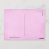 Moderne Blumenschrift Vielen Dank Postkarte (Rückseite)