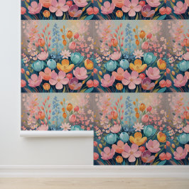 Moderne Blumenstraumschale Tapete
