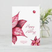 Moderne Blumenwärme Rote Weihnachten (Stehend Vorderseite)