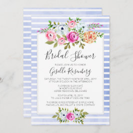 Moderne Blumenwasser Bridal Dusche Einladung