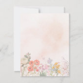 Moderne Blumenweiche Geburtstagskarte Mitteilungskarte (Rückseite)