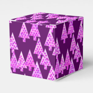 Moderne Blumenweihnachtsbäume - Amethystpurpur Geschenkschachtel