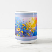 Moderne Blumenwiese Kaffeetasse (Mittel)