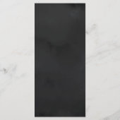 Moderne Blumenzange Menükarte (Rückseite)