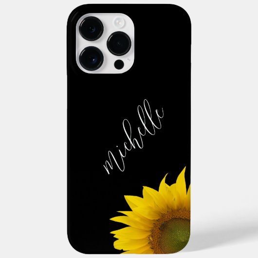 Moderne Blumenzange Schwarz-weiß Case-Mate iPhone Hülle (Rückseite)