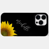 Moderne Blumenzange Schwarz-weiß Case-Mate iPhone Hülle (Rückseite (Horizontal))