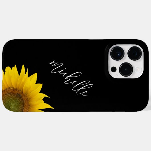 Moderne Blumenzange Schwarz-weiß Case-Mate iPhone Hülle (Rückseite (Horizontal))