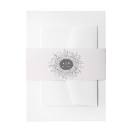 Moderne Blumenzeremonie Einladungsbanderole