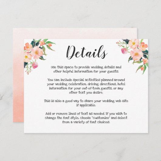 Moderne Blumenzwiebeldetails Postkarte (Vorne/Hinten)